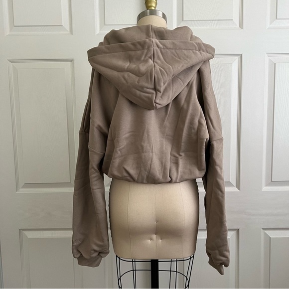 POPFLEX | Taupe Zip Cloud Hoodie | S/M - Picture 4 of 12